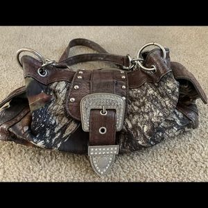 Camouflage Purse with Rhinestones